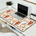 Cate & Rainn® Charlotte Floral Highland Cow Desk Mat Gallery Image 2