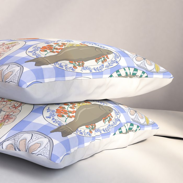 Seafood Feast Tablescape Pillow Sham Gallery Image 3