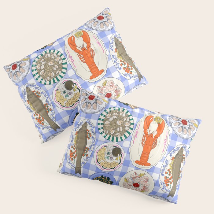 Seafood Feast Tablescape Pillow Sham Gallery Image 3