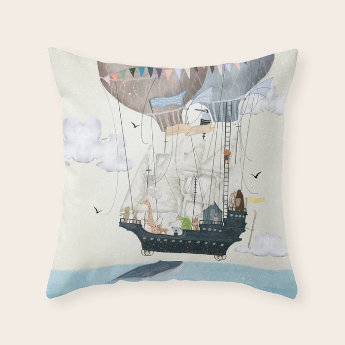 wonderful adventure days Throw Pillow Gallery Image 6