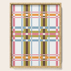 Bold Crosshatch Colorful Serving Tray Gallery Image 1