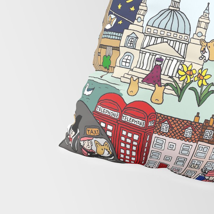 The Queen's London Day Out Pillow Sham Gallery Image 4