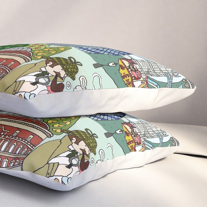 The Queen's London Day Out Pillow Sham Gallery Image 3