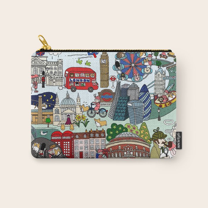 The Queen's London Day Out Carry All Pouch Gallery Image 1