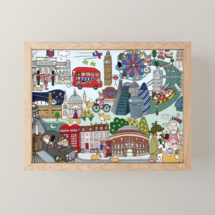 The Queen's London Day Out Mini Art Print Gallery Image 1