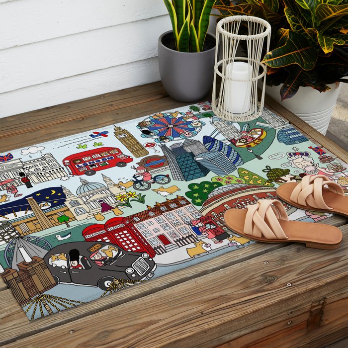 The Queen's London Day Out Outdoor Rug Gallery Image 2