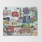 The Queen's London Day Out Throw Blanket Gallery Image 2
