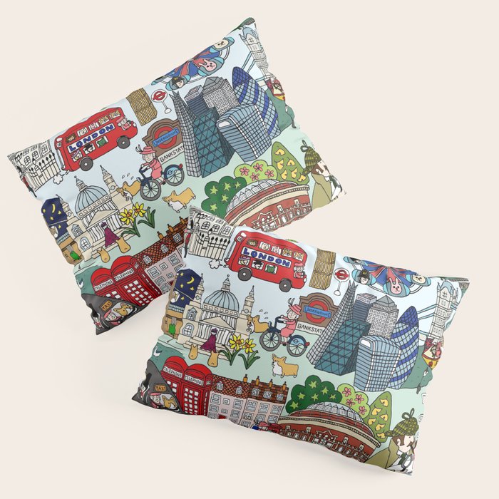 The Queen's London Day Out Pillow Sham Gallery Image 3