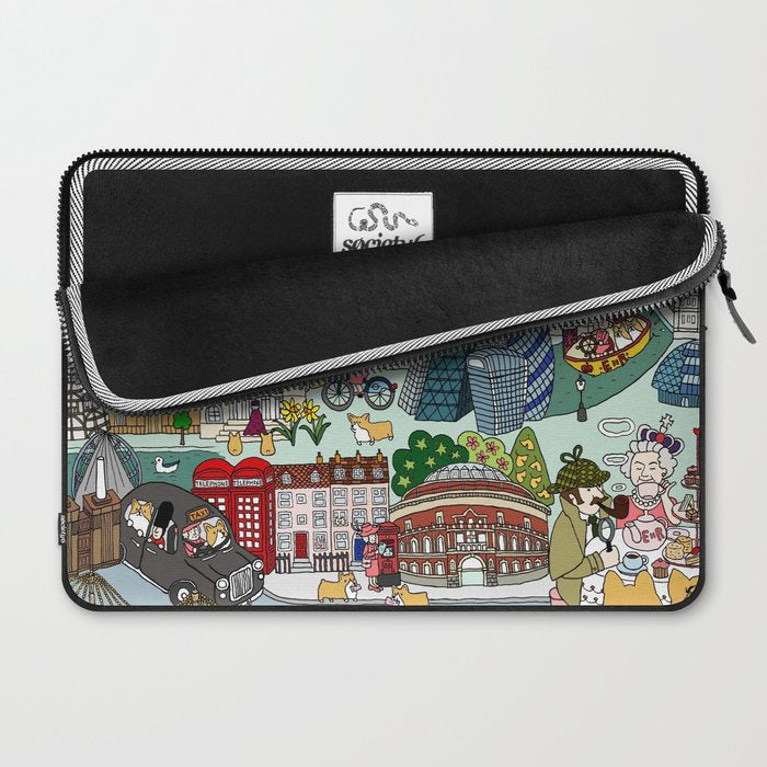 The Queen's London Day Out Laptop Sleeve Gallery Image 2