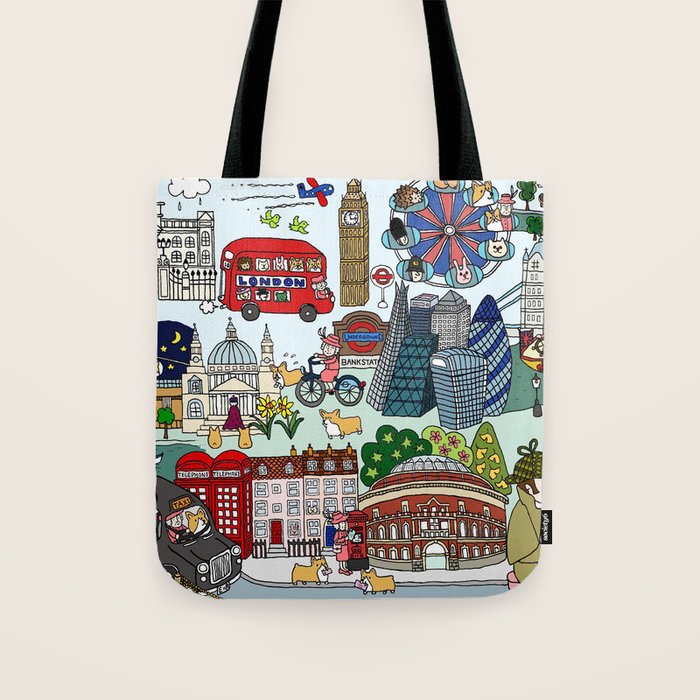 The Queen's London Day Out Tote Bag Gallery Image 1