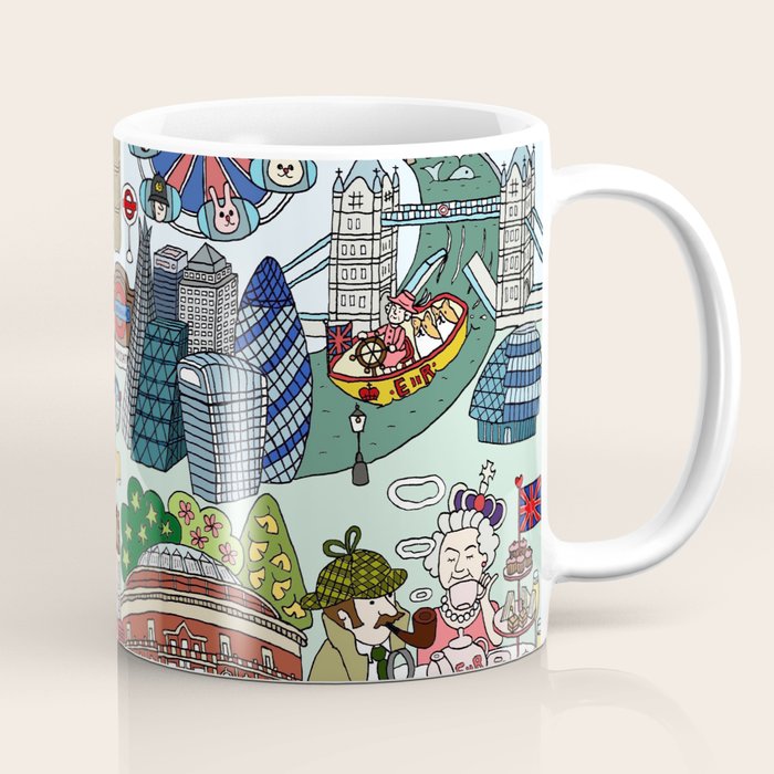 The Queen's London Day Out Coffee Mug Gallery Image 1