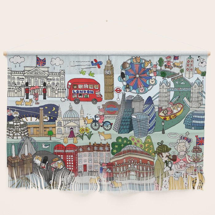 The Queen's London Day Out Wall Hanging Gallery Image 1