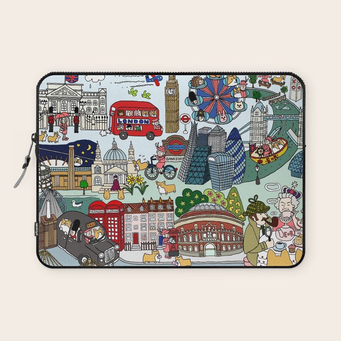 The Queen's London Day Out Laptop Sleeve Gallery Image 1