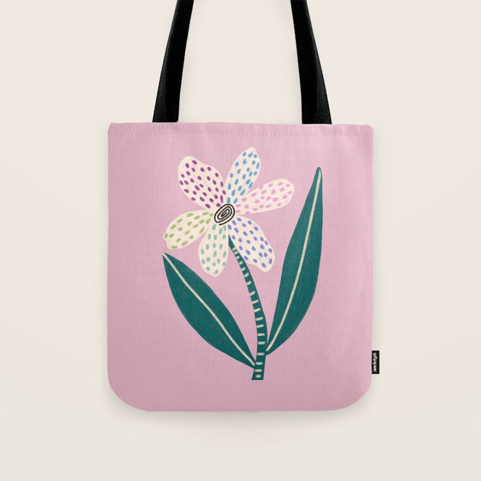 Single Flower Tote Bag Gallery Image 1