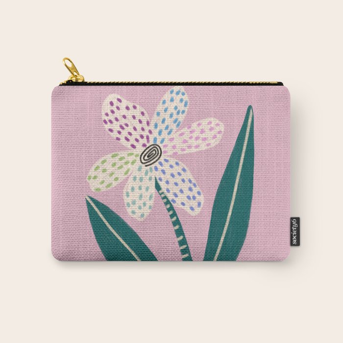 Single Flower Carry All Pouch Gallery Image 1