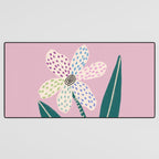 Single Flower Desk Mat Gallery Image 3