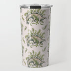 Stegosaurus & Ferns | Dinosaur Botanical Art Travel Mug Gallery Image 1