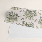 Stegosaurus & Ferns | Dinosaur Botanical Art Wrapping Paper Gallery Image 2