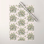 Stegosaurus & Ferns | Dinosaur Botanical Art Wrapping Paper Gallery Image 1