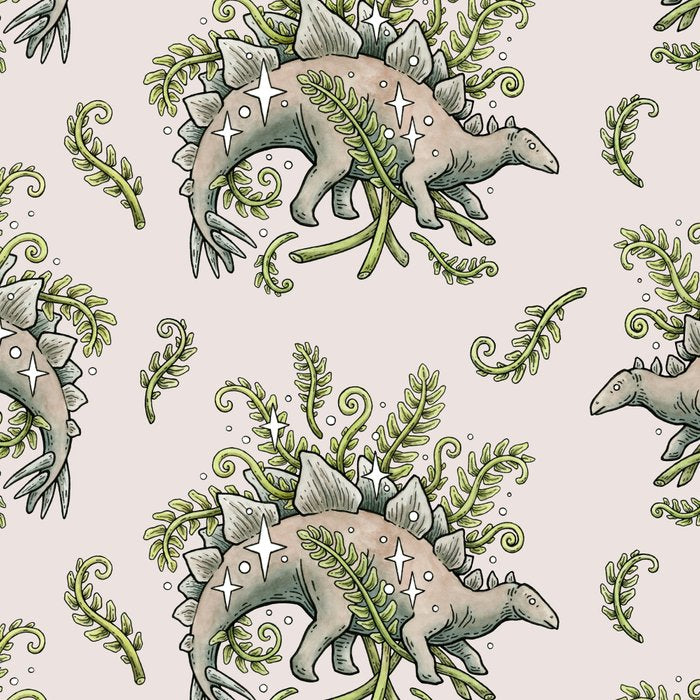 Stegosaurus & Ferns | Dinosaur Botanical Art Coffee Mug Gallery Image 2