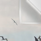 Flock of Birds at Sunset Wall Tapestry Gallery Image 3