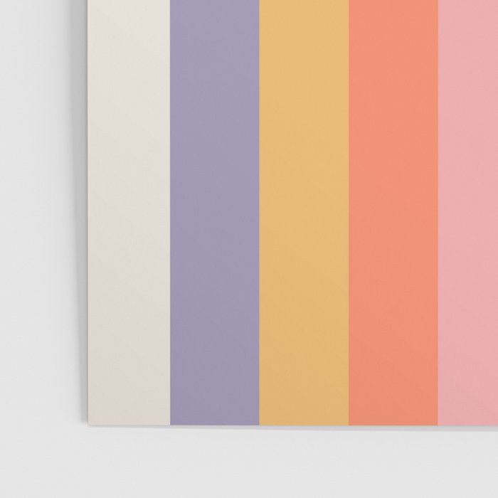 But First Coffee Retro Colorful Rainbow Quote Poster Gallery Image 3