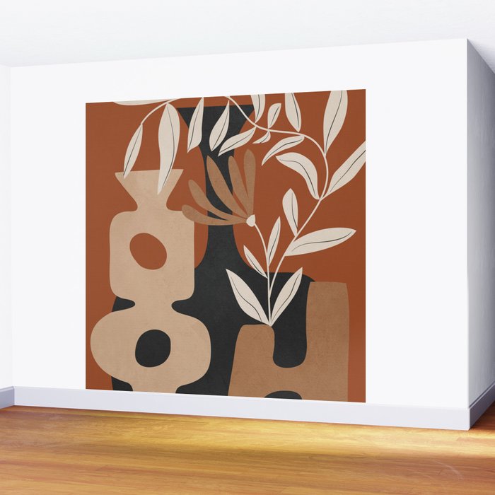 Shapes in Bloom 2 Wall Mural Gallery Image 2
