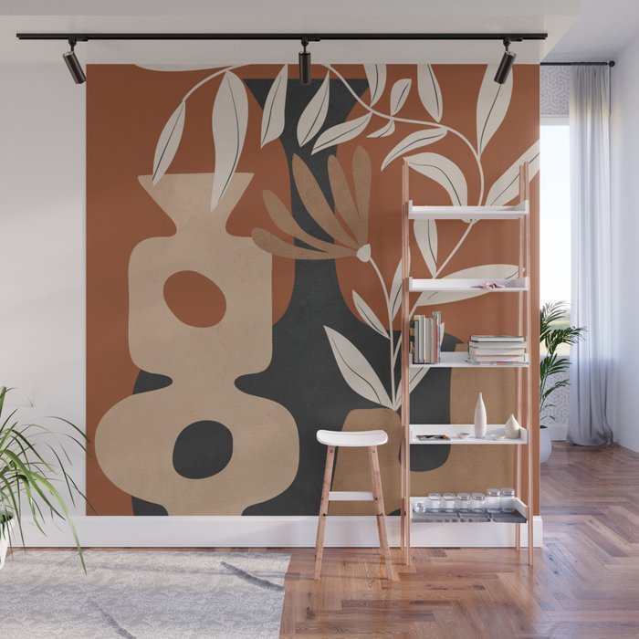 Shapes in Bloom 2 Wall Mural Gallery Image 1