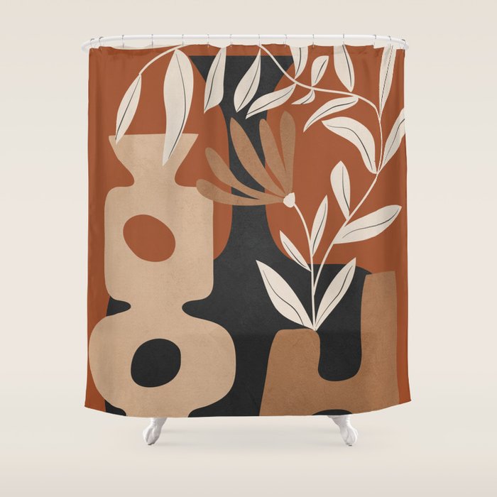 Shapes in Bloom 2 Shower Curtain Gallery Image 1