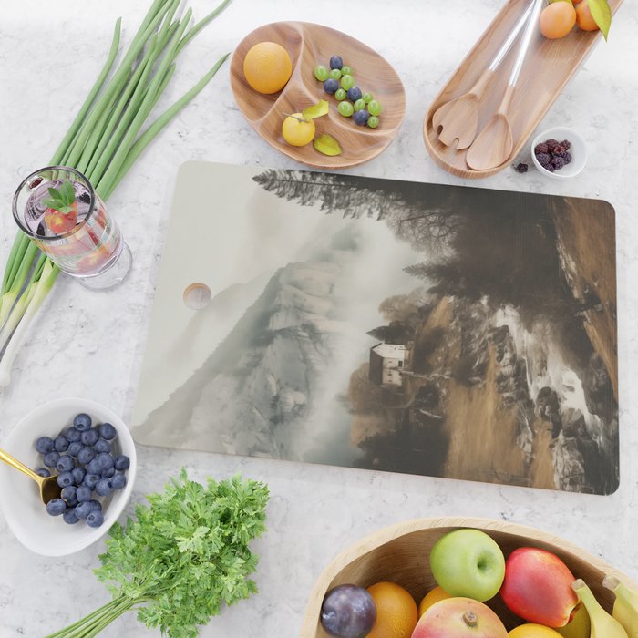 Forest Cottage I Cutting Board Gallery Image 2