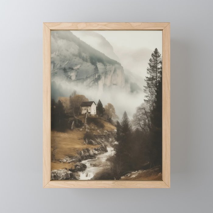 Forest Cottage I Mini Art Print Gallery Image 1
