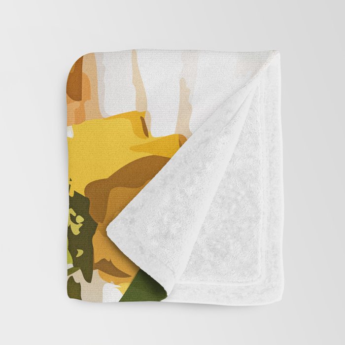 Tiger Reserve Villa | Bohemian Tropical Jungle Décor | Pastel Honeymoon Couple Love Wildlife Throw Blanket Gallery Image 3