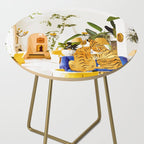 Tiger Reserve Villa | Bohemian Tropical Jungle Décor | Pastel Honeymoon Couple Love Wildlife Side Table Gallery Image 2