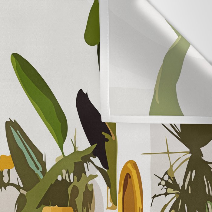 Tiger Reserve Villa | Bohemian Tropical Jungle Décor | Pastel Honeymoon Couple Love Wildlife Wall Tapestry Gallery Image 3