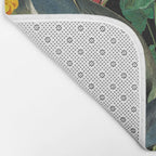 Vintage & Shabby Chic - Midnight Tropical Garden Blue Heron Bath Mat Gallery Image 2
