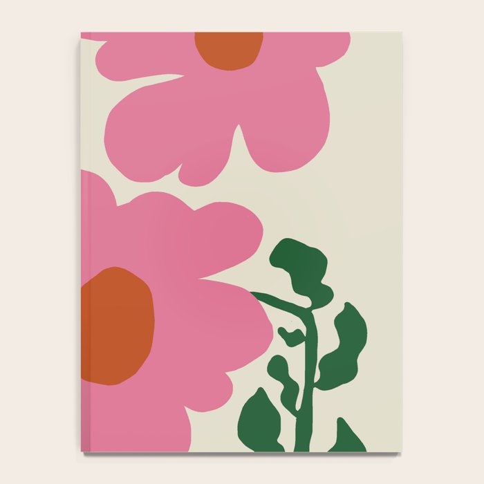 Fun Fern and pink poppy  Notebook Gallery Image 4