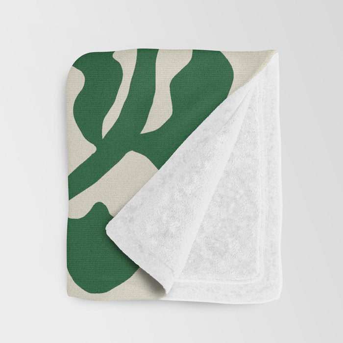 Fun Fern and pink poppy  Throw Blanket Gallery Image 3