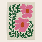 Fun Fern and pink poppy  Poster Gallery Image 4