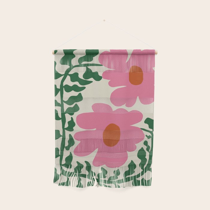 Fun Fern and pink poppy  Wall Hanging Gallery Image 1