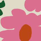 Fun Fern and pink poppy  Coffee Mug Gallery Image 2