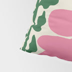 Fun Fern and pink poppy  Pillow Sham Gallery Image 4