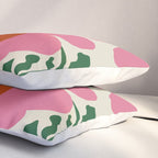 Fun Fern and pink poppy  Pillow Sham Gallery Image 3