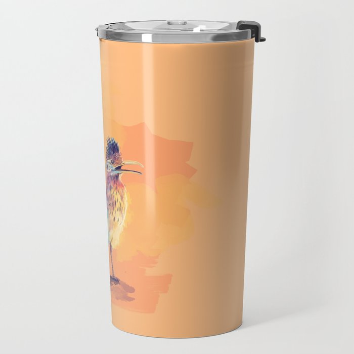 Desert Song - Roadrunner Illustration Travel Mug Gallery Image 2
