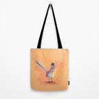 Desert Song - Roadrunner Illustration Tote Bag Gallery Image 2