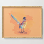 Desert Song - Roadrunner Illustration Serving Tray Gallery Image 1