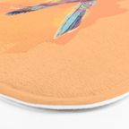Desert Song - Roadrunner Illustration Bath Mat Gallery Image 3