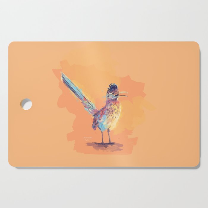 Desert Song - Roadrunner Illustration Cutting Board Gallery Image 1