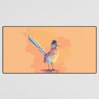 Desert Song - Roadrunner Illustration Desk Mat Gallery Image 3