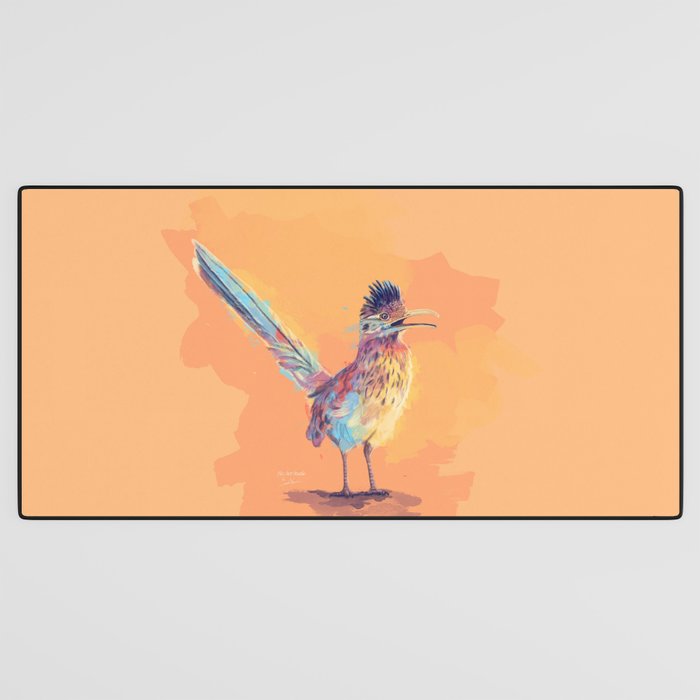 Desert Song - Roadrunner Illustration Desk Mat Gallery Image 3