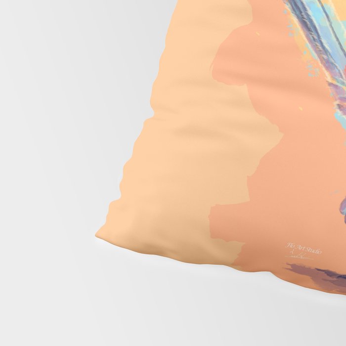 Desert Song - Roadrunner Illustration Pillow Sham Gallery Image 4